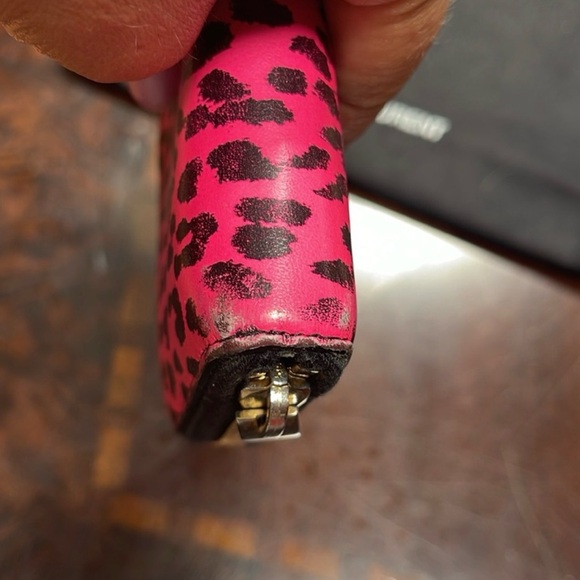 Saint Laurent Pink and Black Leopard Long Wallet - Picture 5 of 8